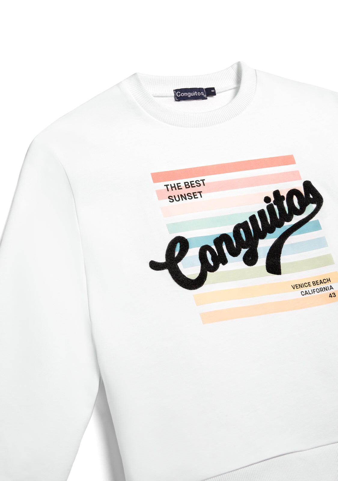 Sudadera de Niños Estampado Conguitos en Blanco 2/4