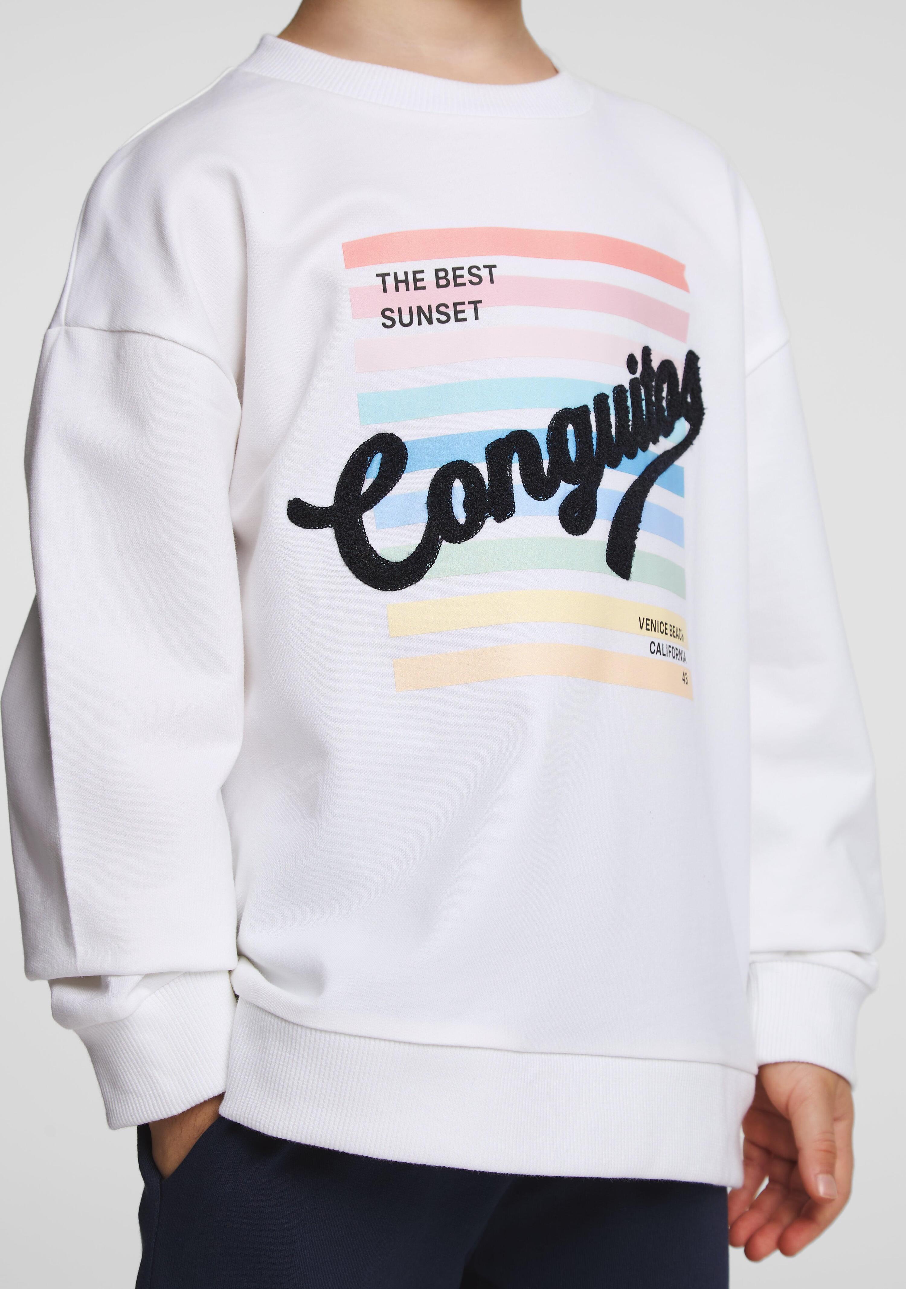 Sudadera de Niños Estampado Conguitos en Blanco 4/4