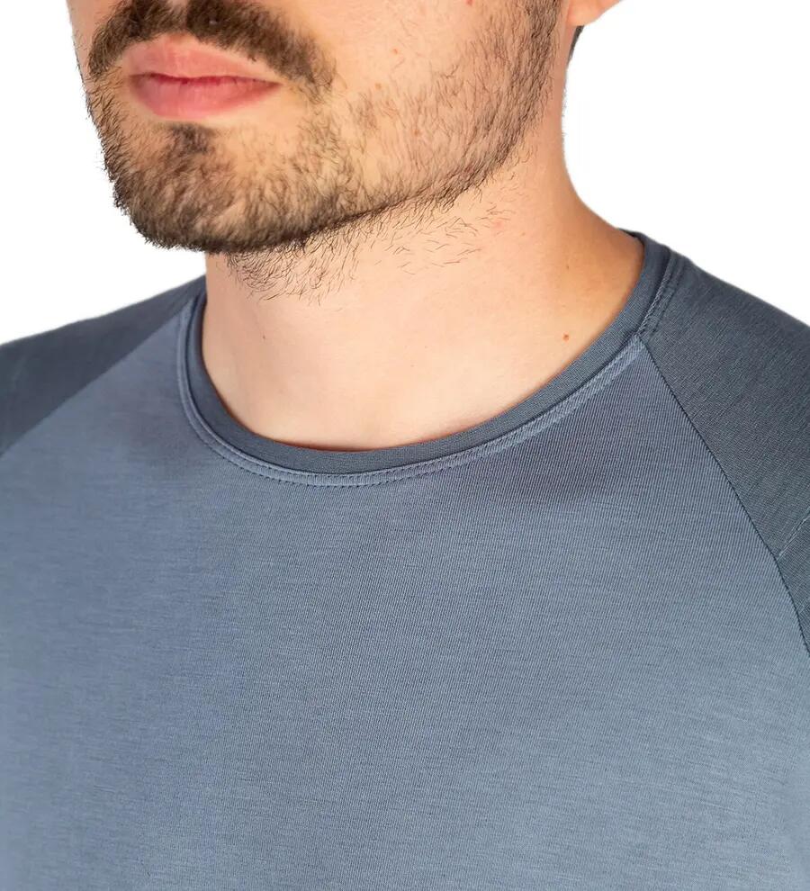Tricou bărbați modal two-tone 3/6