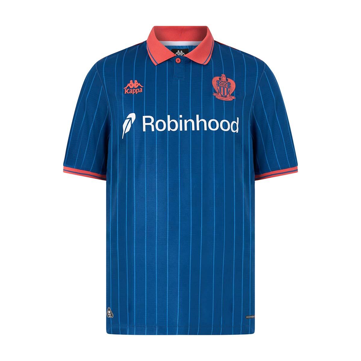 Kappa - Maillot Kombat Pro Third Homme Ogc Nice 25/26 - Maillot Manches Courtes - Bleu - Decathlon