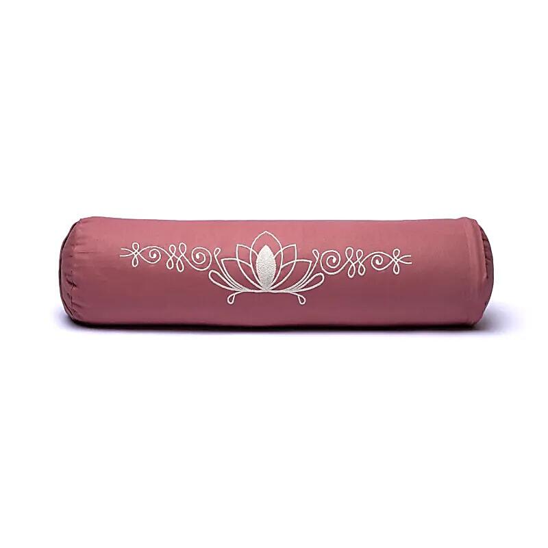 Poduszka do medytacji Różowy Lotos z bawełny organicznej 60x16 cm
