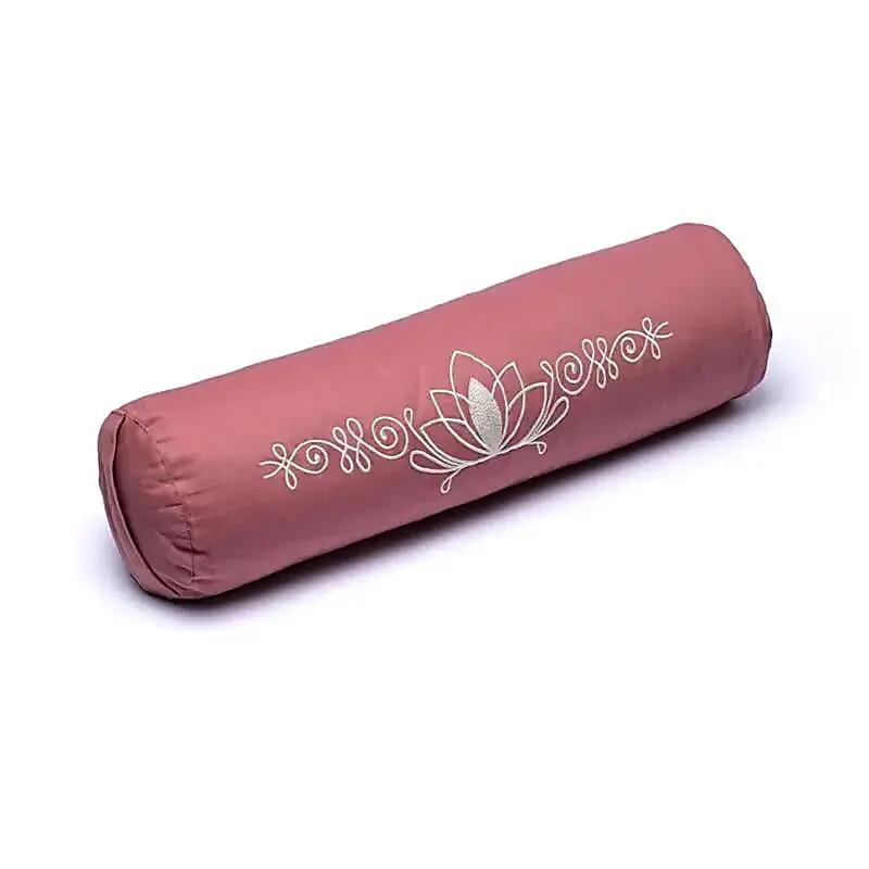 Възглавница за медитация от органичен памук Pink Lotus 60x16 см