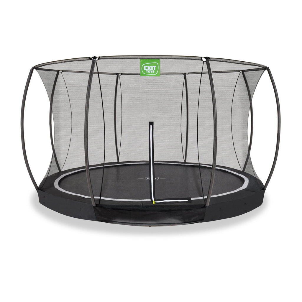 EXIT Black Edition Ground Trampoline 12ft – Black