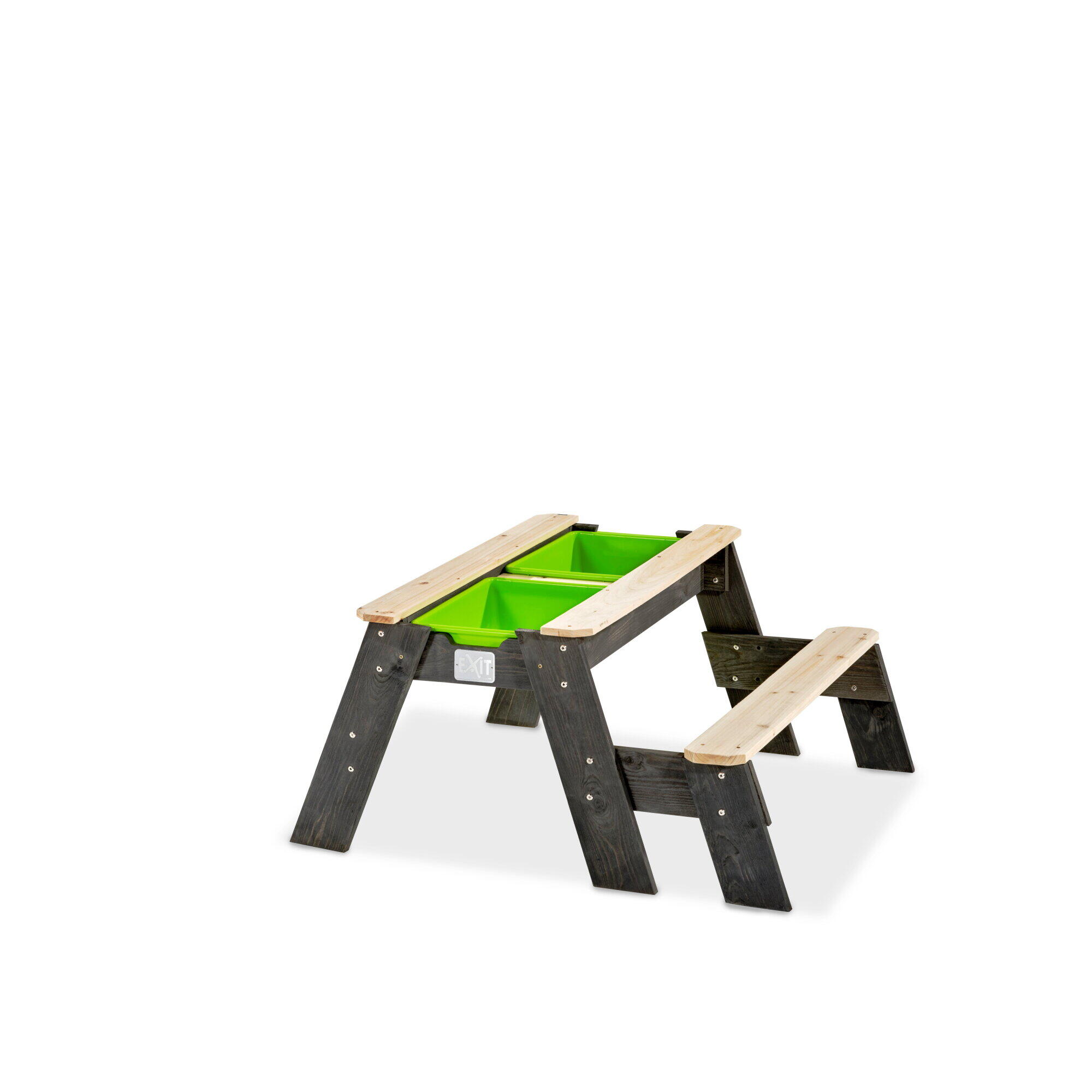 Exit Toys - Table D'Activités Sable Et Eau, Et De Pique-nique (1 Banc) Akse - No Value Provided - Gris - Decathlon