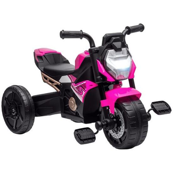 AIYAPLAY Triciclo per Bambini 18-36 Mesi Design 3 in 1 in PP e Metallo Rosa