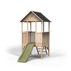 Maisonnette en bois avec toboggan Panorama 300