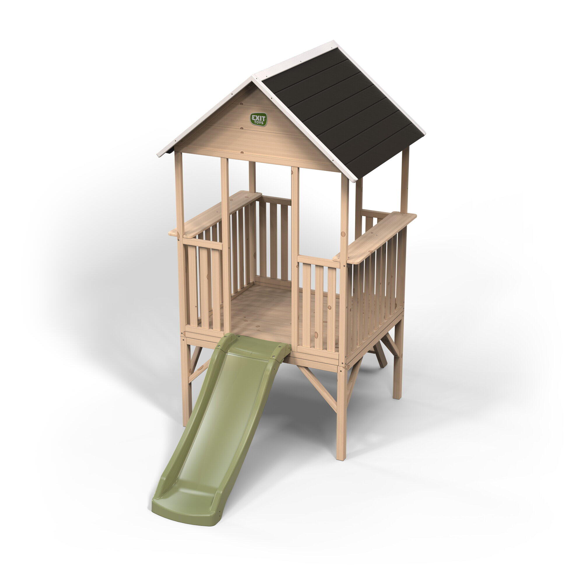 Maisonnette en bois avec toboggan Panorama 300 7/7