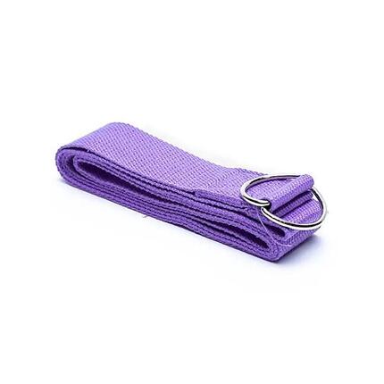 Sangle de yoga grise 183x4cm : flexible, durable, parfaite pour l'entraînement.