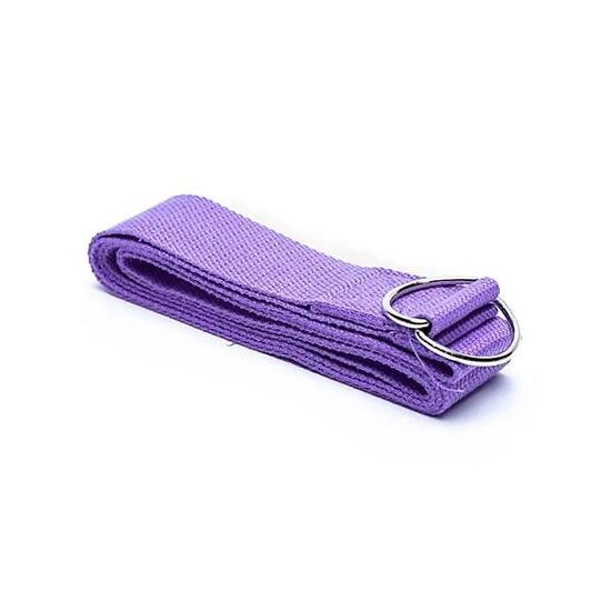 Sangle de yoga violette 183 x 4 cm : soutien et flexibilité dans la pratique