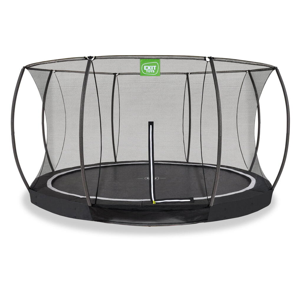 EXIT Black Edition Ground Trampoline 14ft – Black