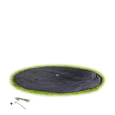 Trampoline accessoire afdekhoes rond groundlevel ø366 cm zwart