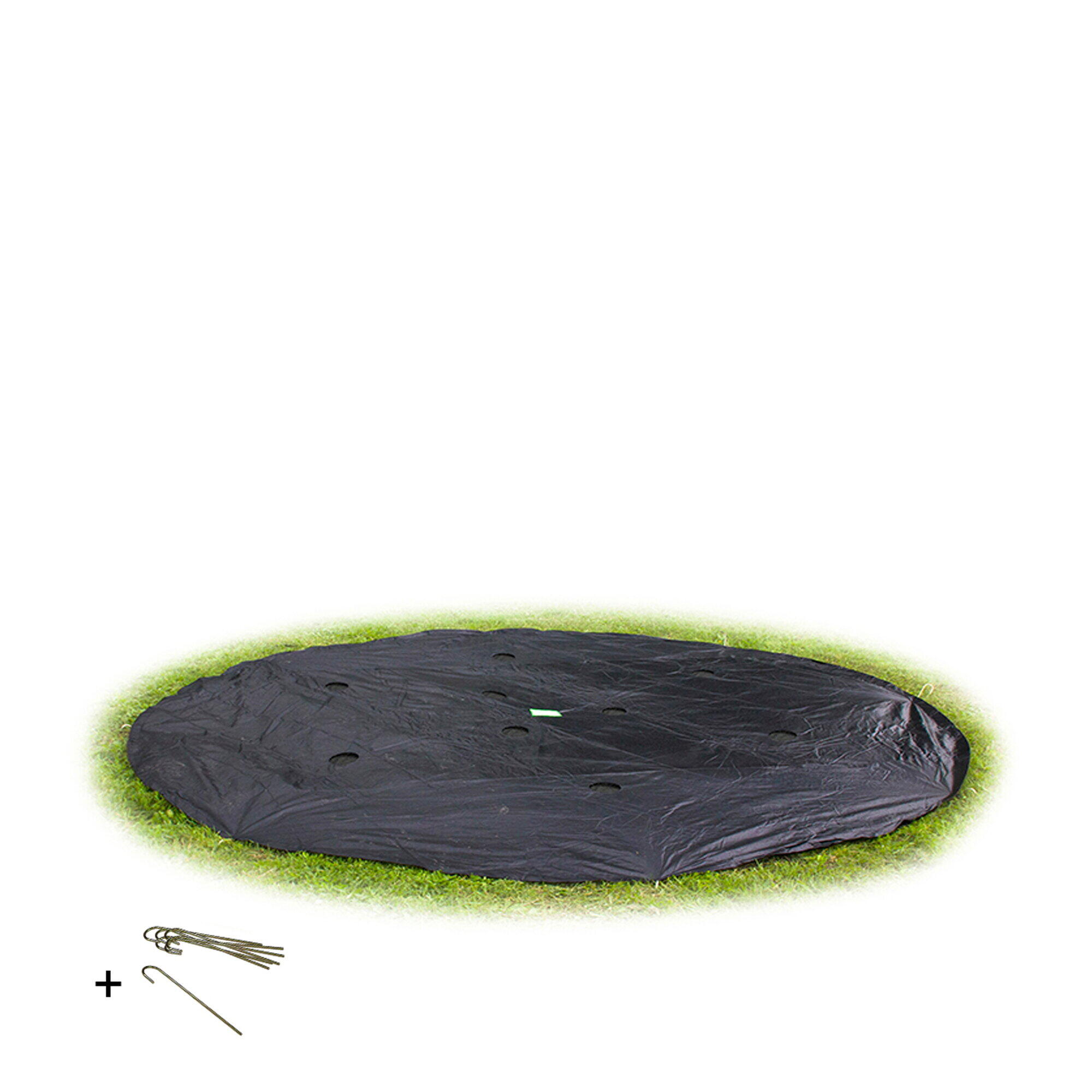 Exit Toys - Housse De Protection Pour Trampoline Enterré Au Niveau Du Sol &oslas - Bâche Piscine - Noir - Decathlon