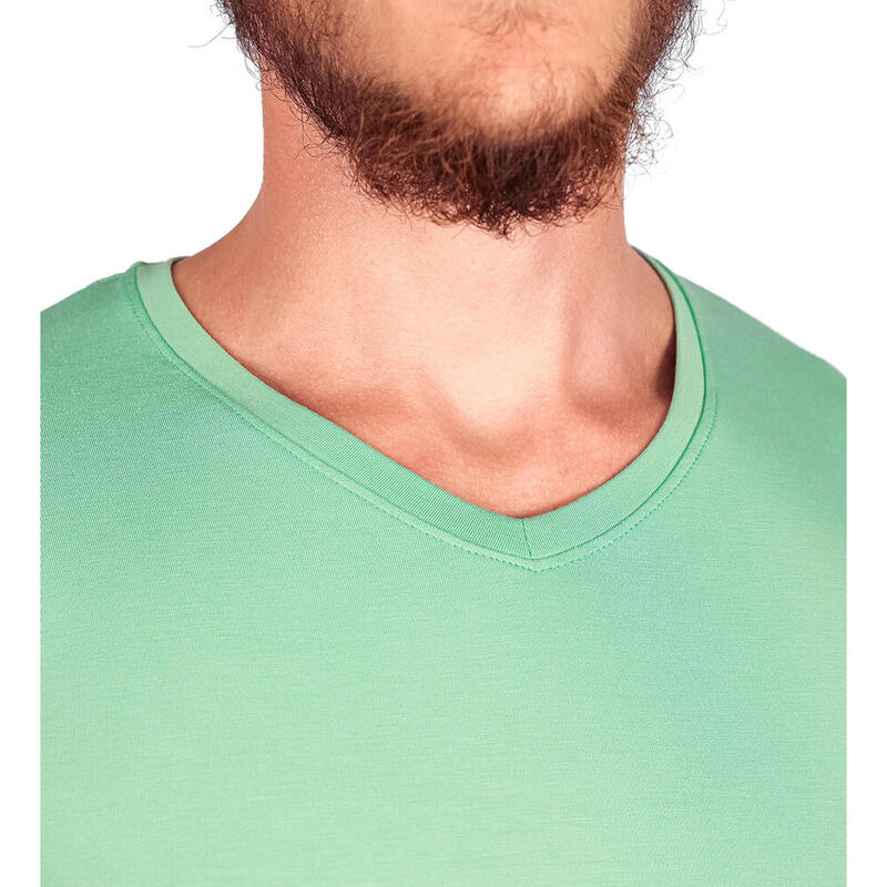 Tricou v-neck bărbați bambus
