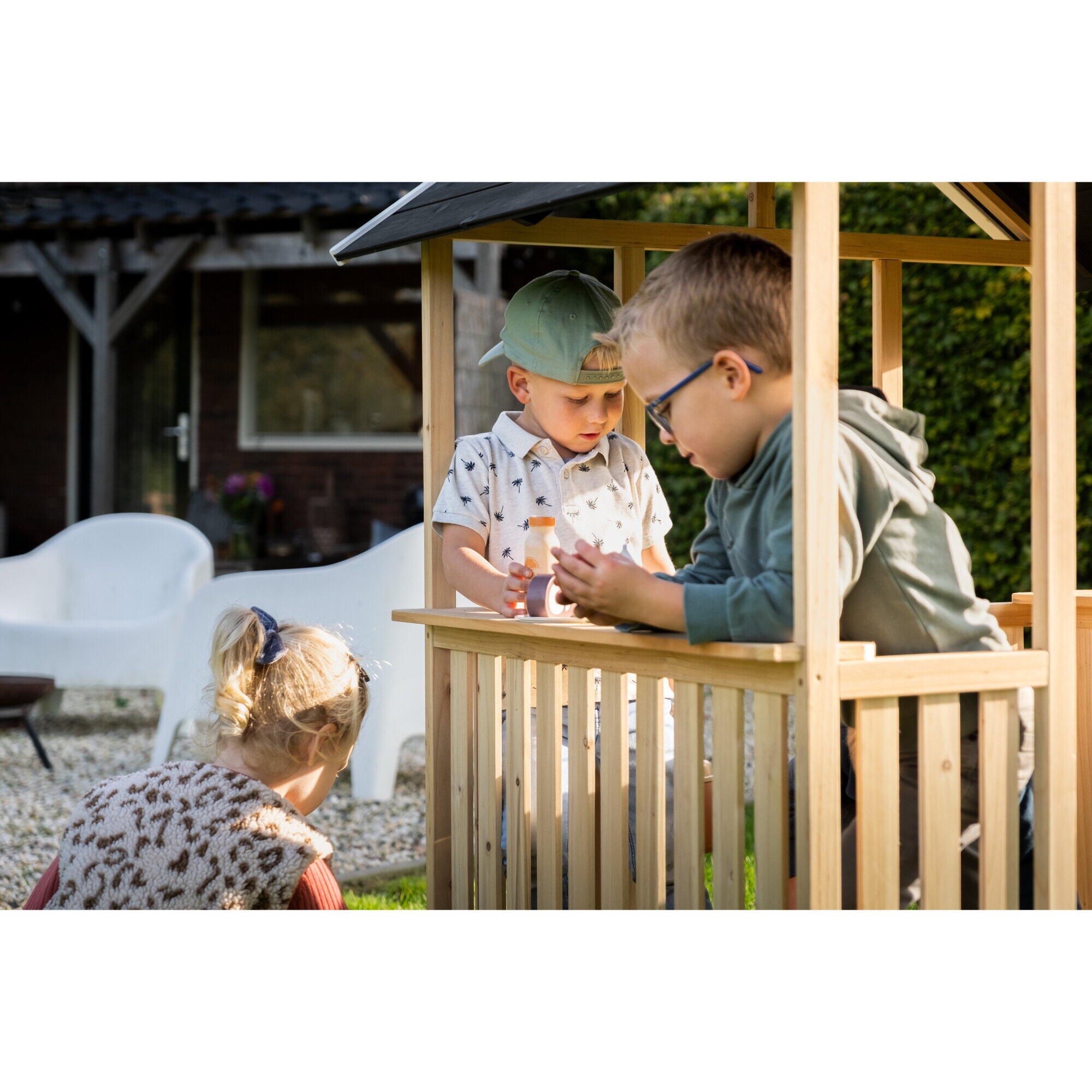 Casetta da gioco in legno per bambini EXIT Panorama 100 3/7