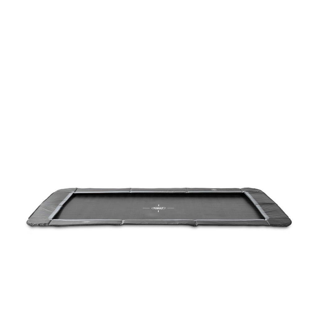 EXIT Interra Ground-Level Sports Trampoline 8x12ft – Black