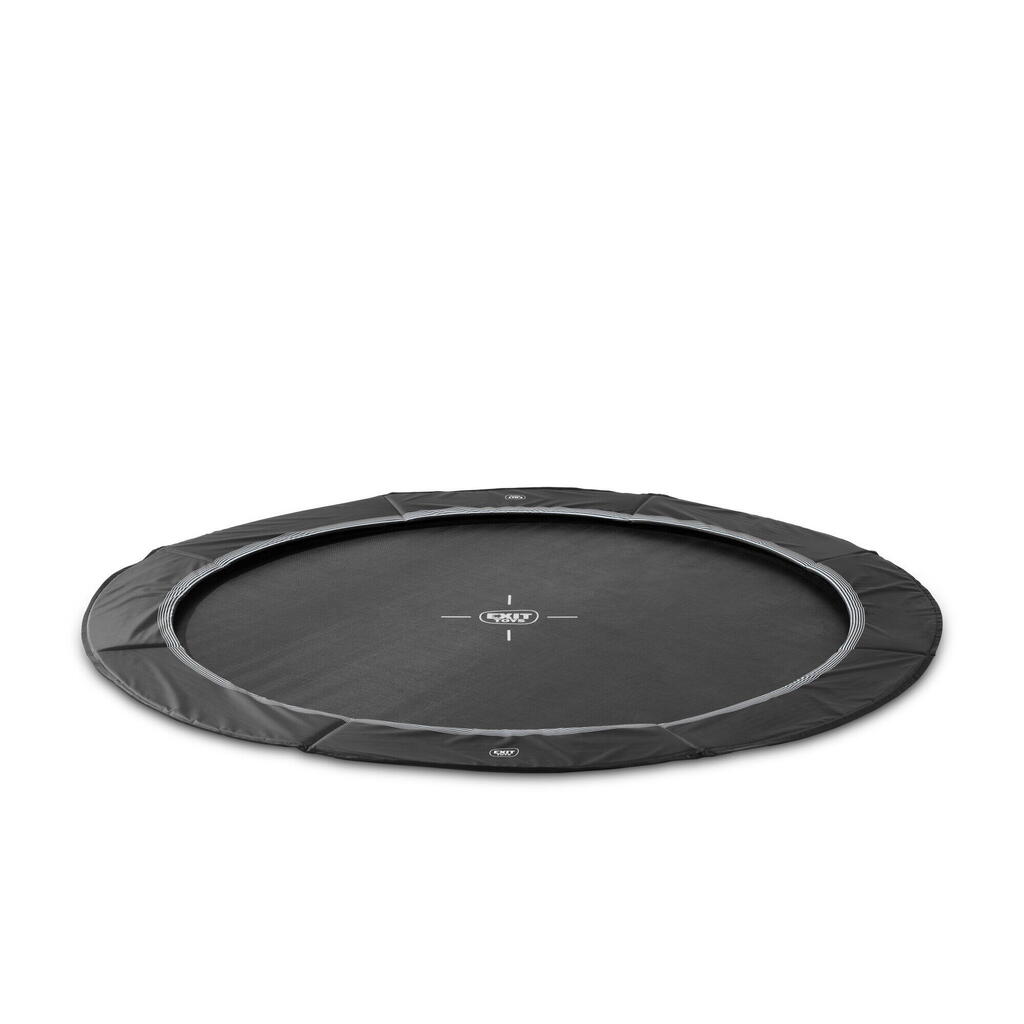 EXIT Interra Ground-Level Sports Trampoline 12ft – Black