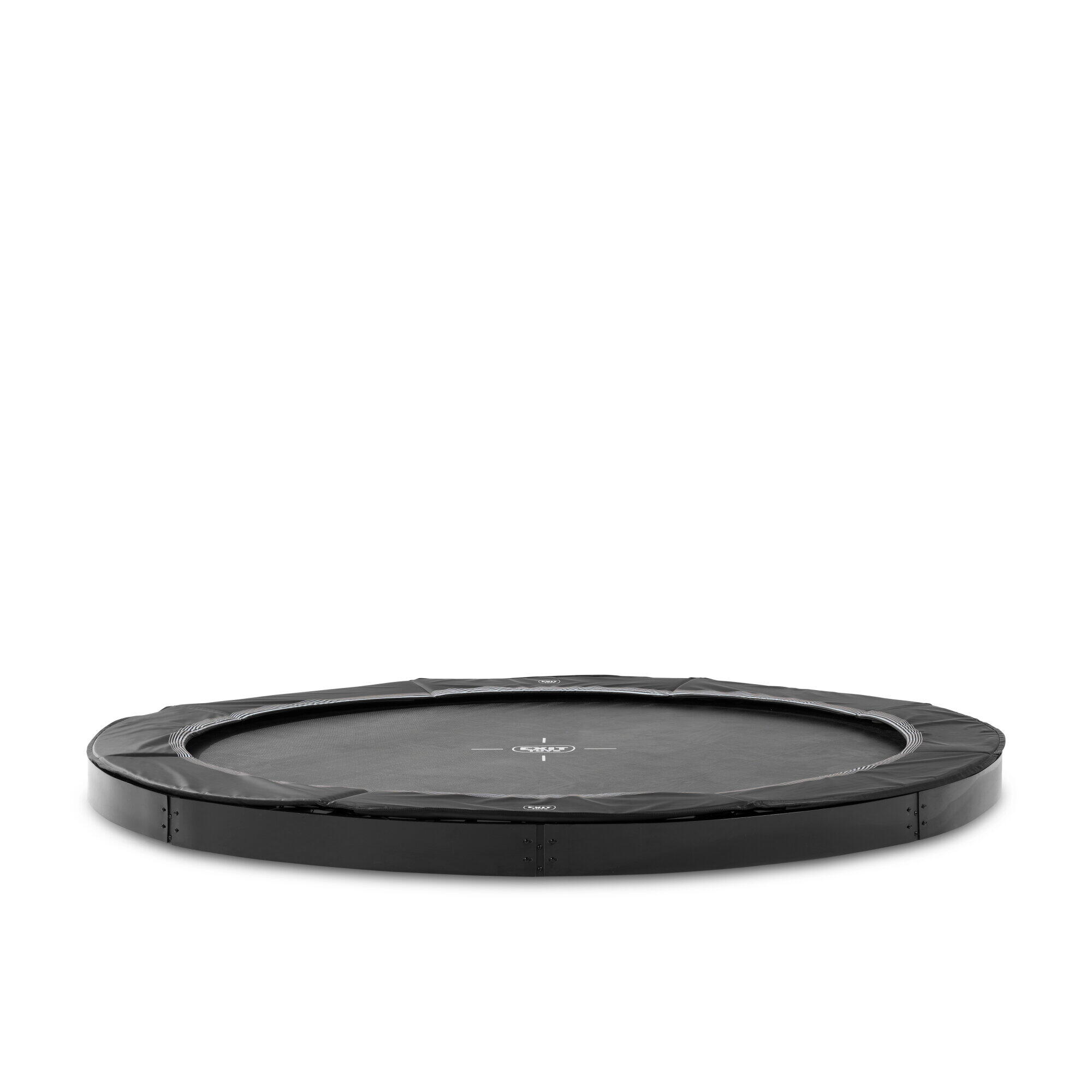 Trampolino elastico sportivo a livello del suolo EXIT InTerra ø366cm - nero 7/7
