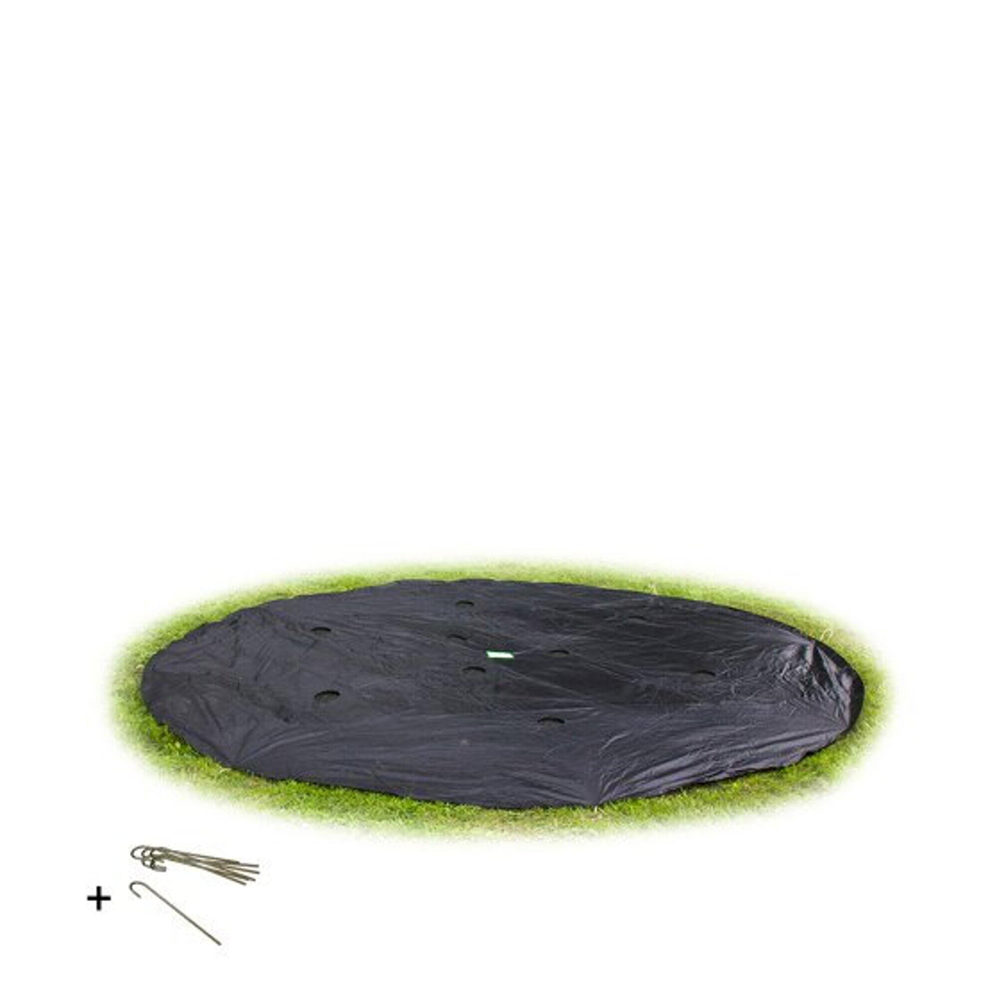 Exit Toys - Housse De Protection Pour Trampoline Enterré Au Niveau Du Sol &oslas - Bâche Piscine - Noir - Decathlon