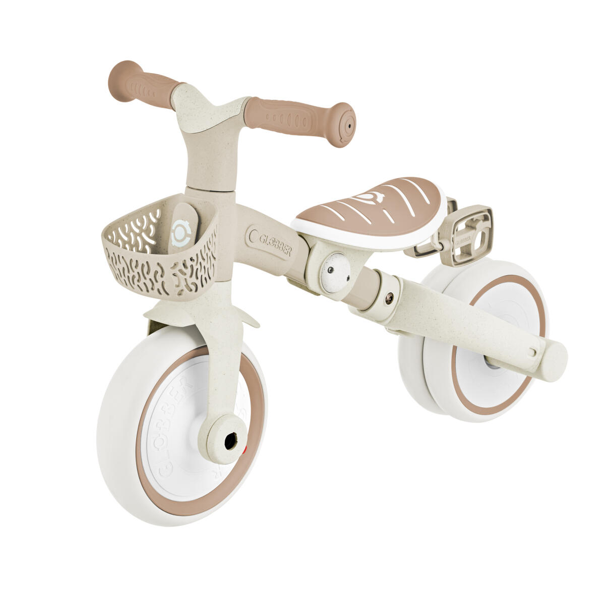Triciclo LEARNING 3 EM 1 PLUS ECO - Castanho-claro 3/7