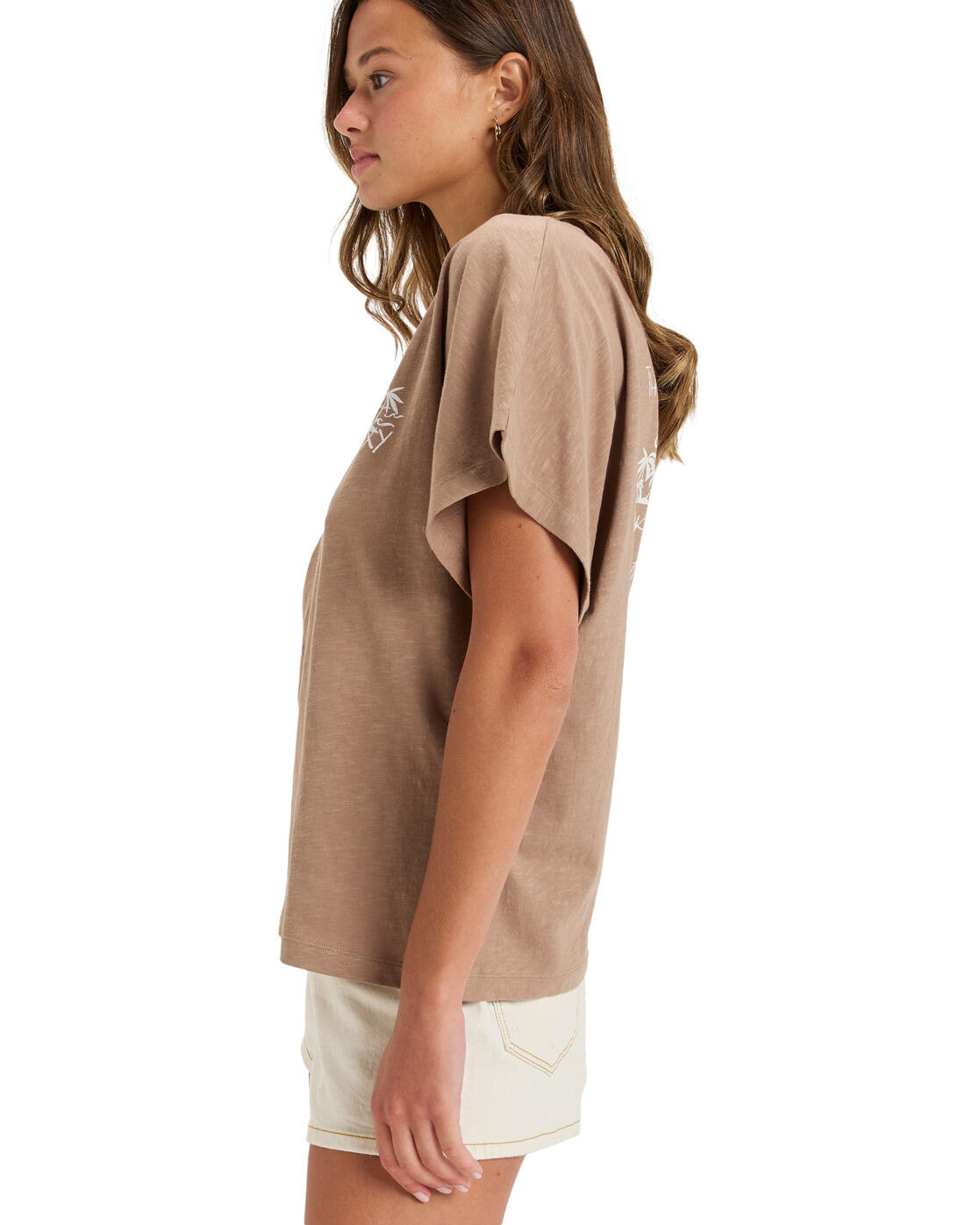 T-shirt à manches courtes NIGHTFALL Marron Femme 3/4