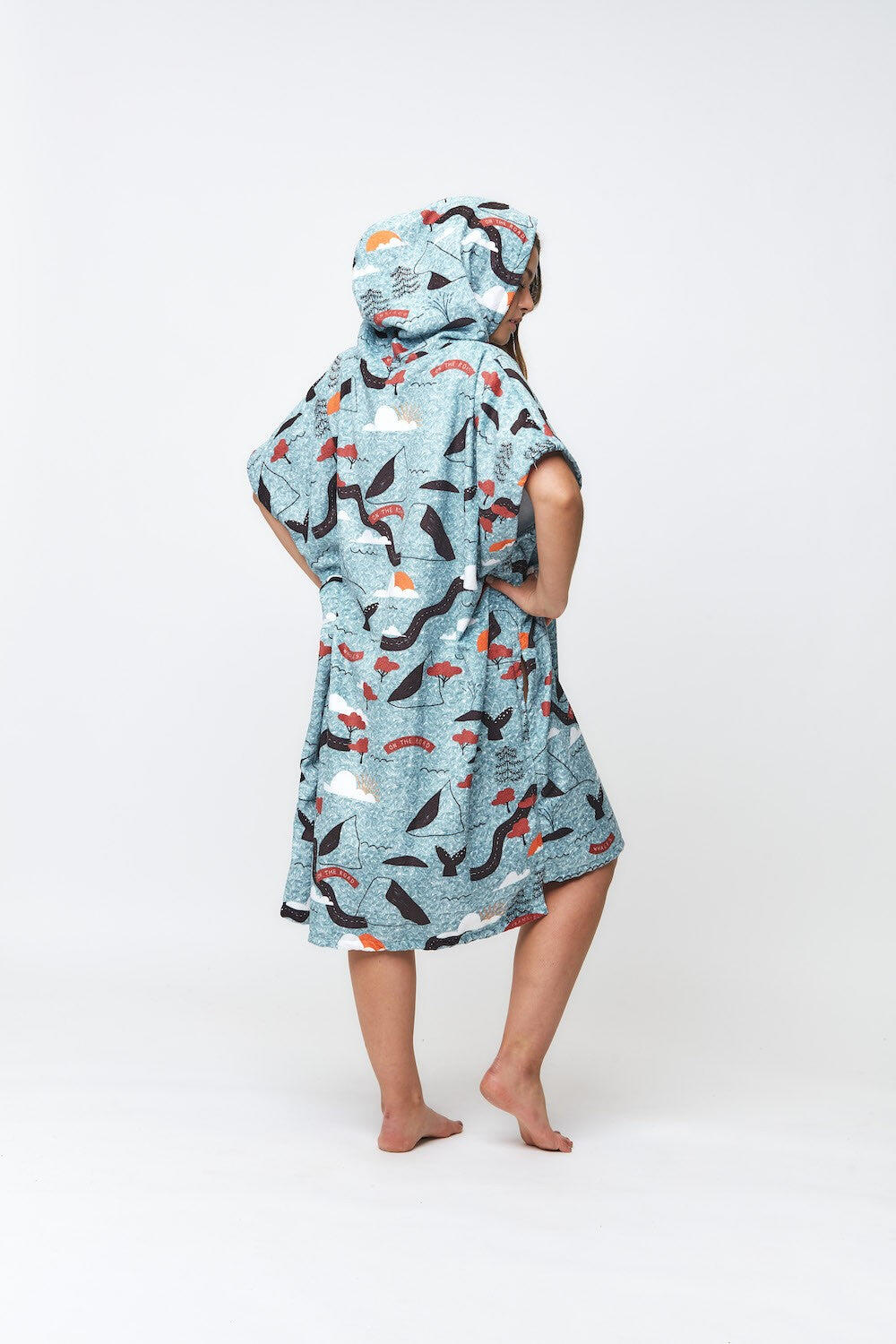 Poncho de Surf para Adultos – Sketchbook - Blue 2/5