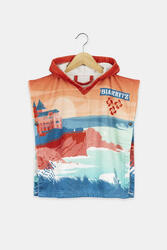 Poncho de bain avec bouton pression - Enfant (18 mois - 4 ans) - Teenie Biarritz