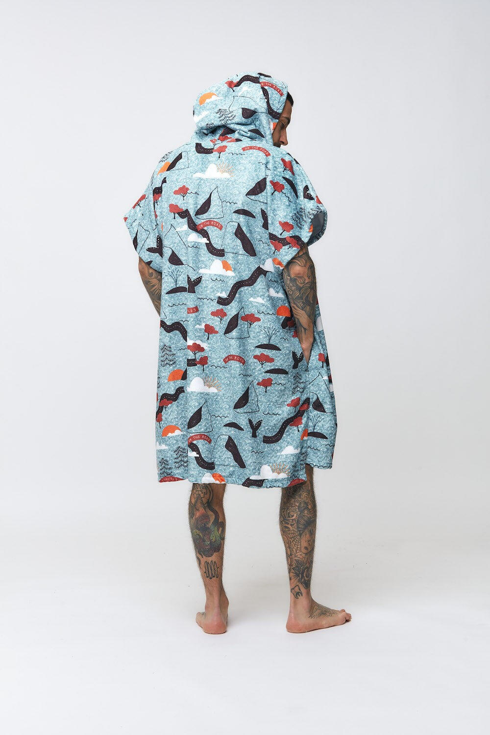 Poncho de Surf para Adultos – Sketchbook - Blue 4/5