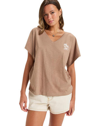 Camiseta de manga corta NIGHTFALL Marrón Mujer