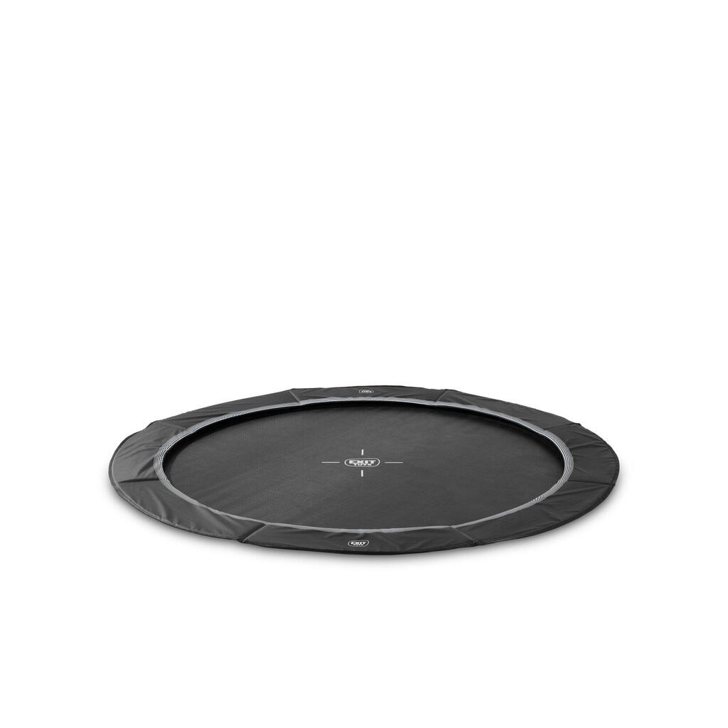 EXIT Interra Ground-Level Sports Trampoline 8ft – Black