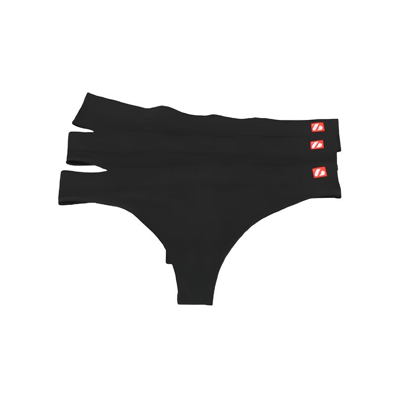 US-001 String - Tanga, Set de 3 piese, Negru