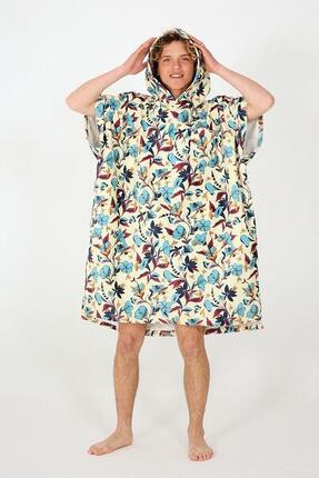 Poncho surf adulte - Humming Birds - Almond