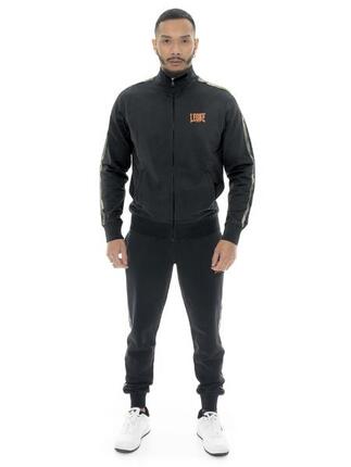 Survêtement homme Leone Military 1947 en coton non brossé avec col et zip