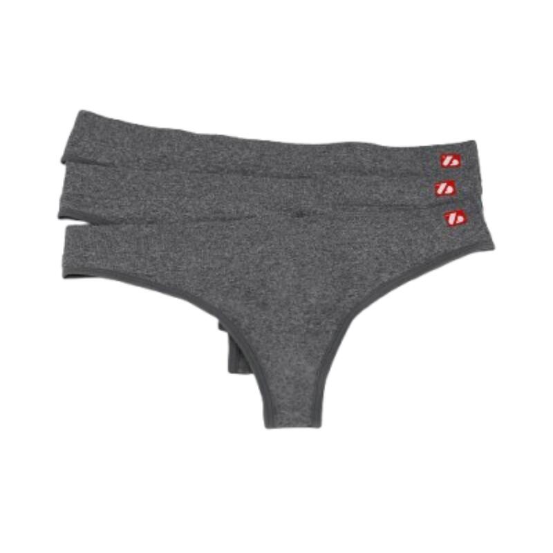 US-001 String - un juego de tanga de 3 piezas, Gris 2/6