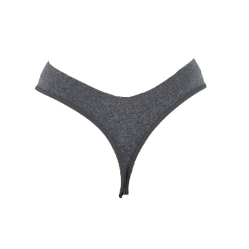 US-001 String - un juego de tanga de 3 piezas, Gris 6/6