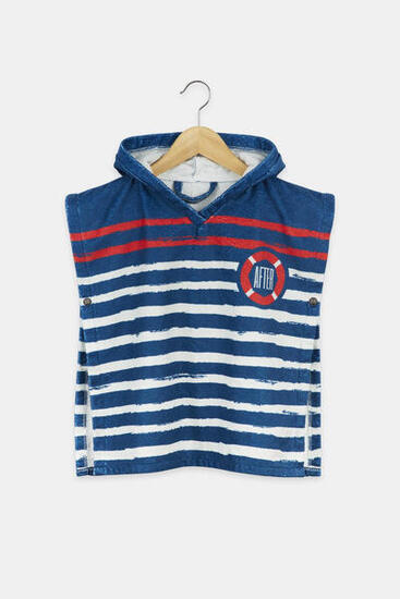 Poncho de bain avec bouton pression - Enfant (18 mois - 4 ans) - Teenie Sailor