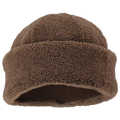 Dames teddy muts - one size - taupe