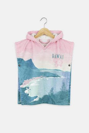 Poncho de bain avec bouton pression - Enfant (18 mois - 4 ans) - Teenie Hawaii