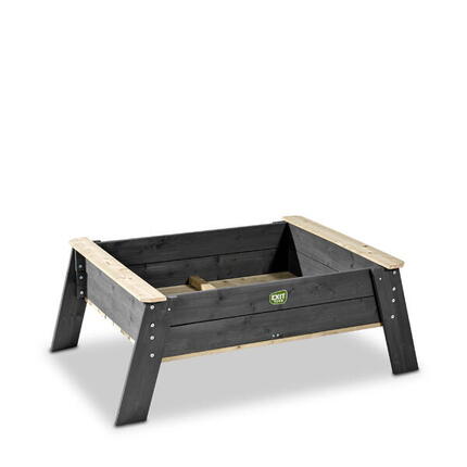 Bac à sable avec couvercle Aksent XL table à sable en bois sur pieds