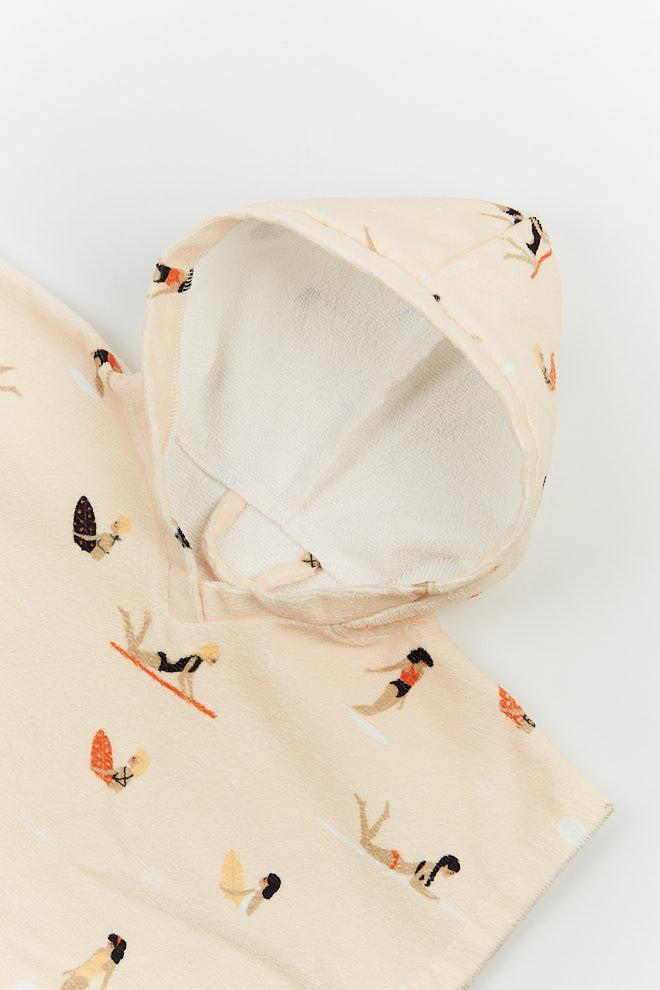 Bambini surf poncho bottone automatico (18 mesi - 4 anni) - Teenie Madrague 2/3