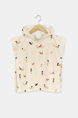 Surfponcho voor kinderen met drukknoop (18 maanden - 4 jaar) - teenie banana