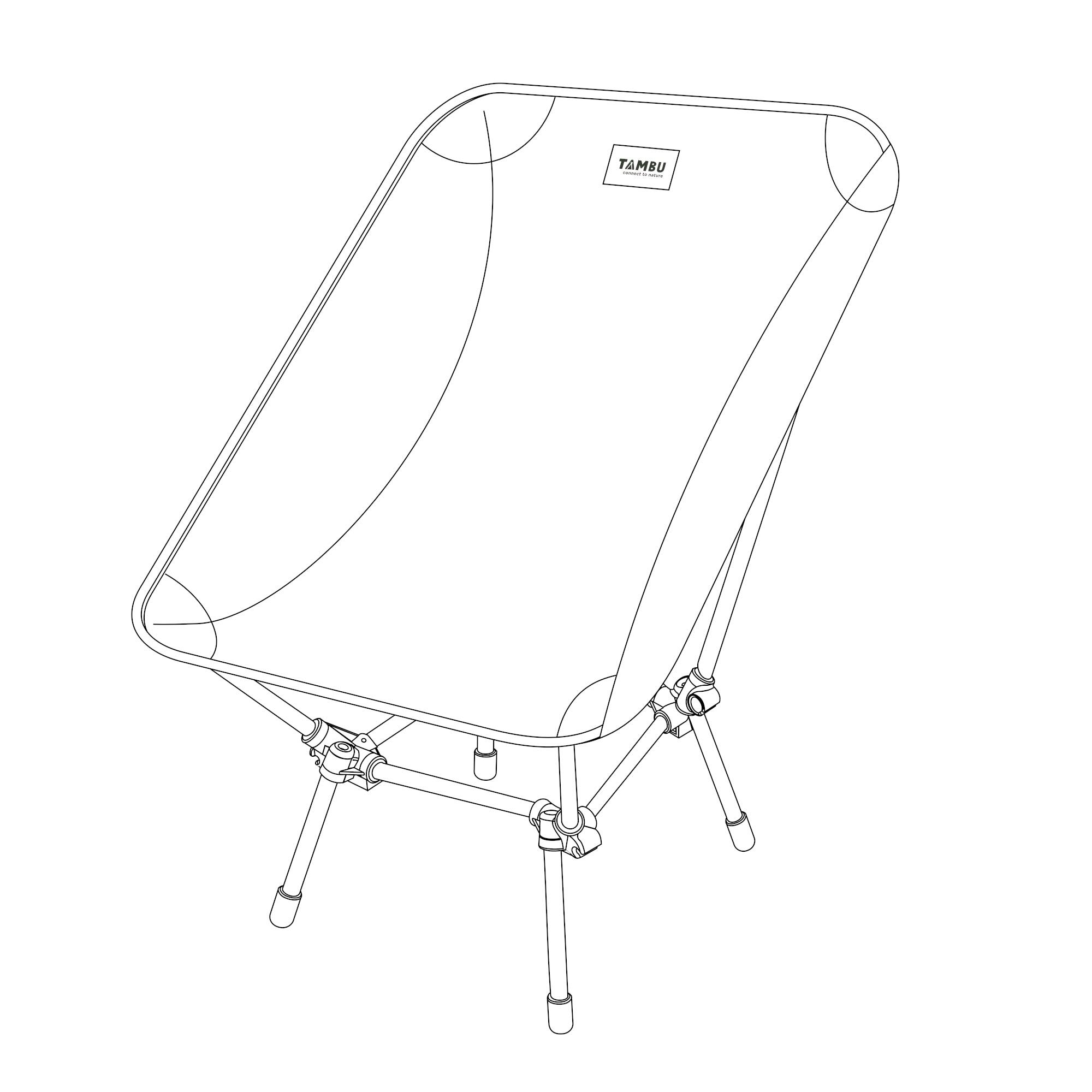 BATASA COMFORT | Lichte campingstoel met vier zithoogtes 2/7