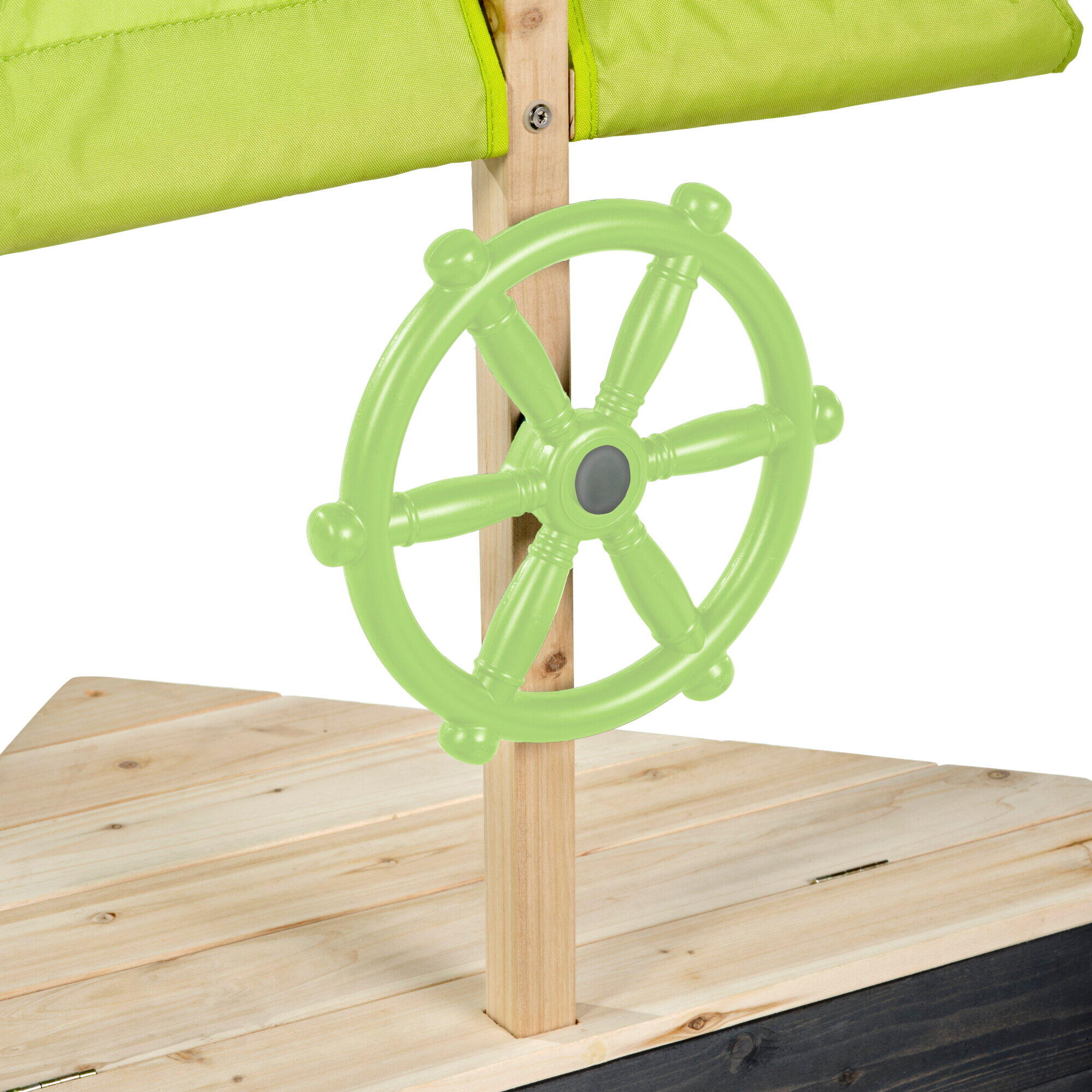 Bac à sable en bois bateau Aksent 190x90cm 3/7