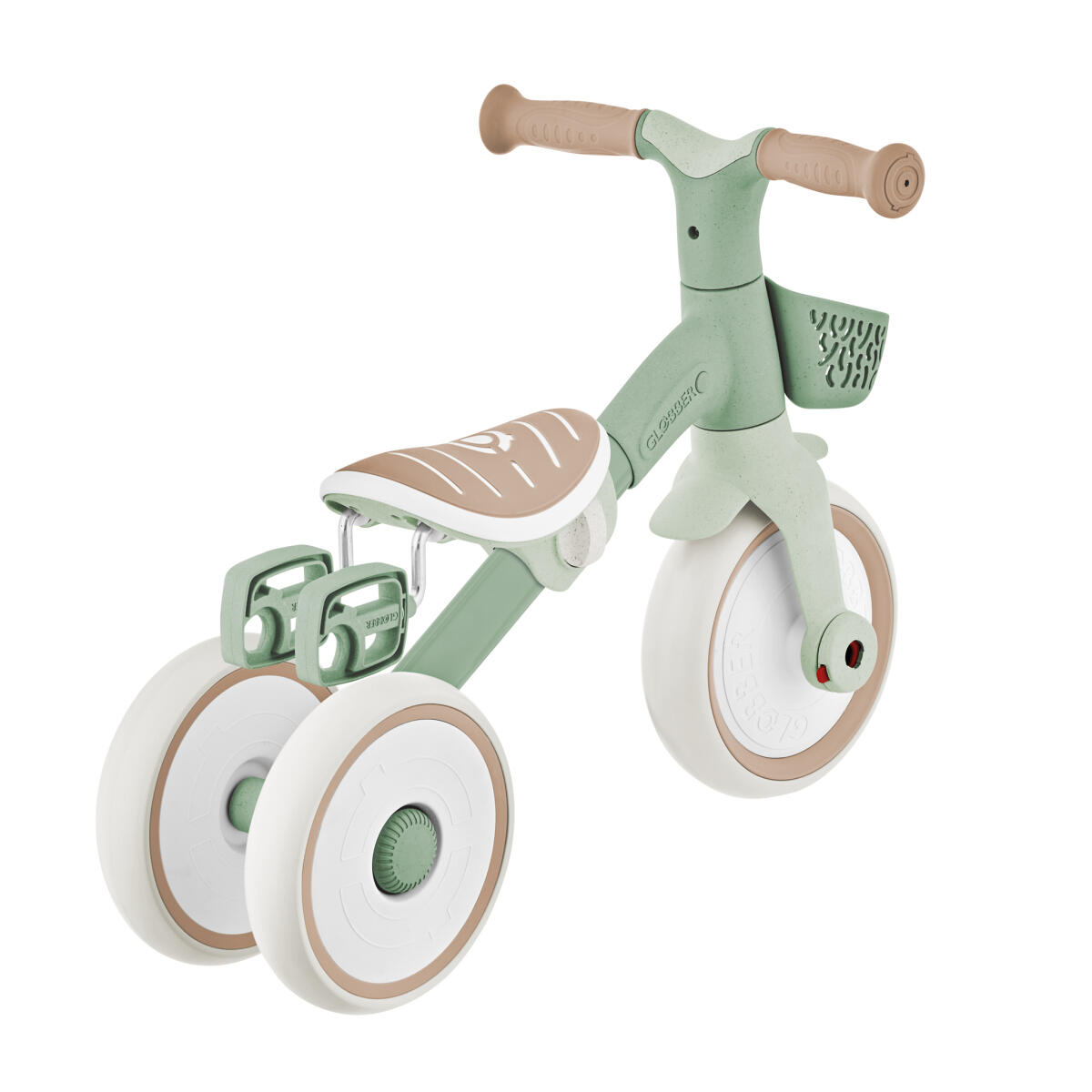 Tricycle LEARNING 2 EN 1 PLUS ECO - Vert Sauge 2/7