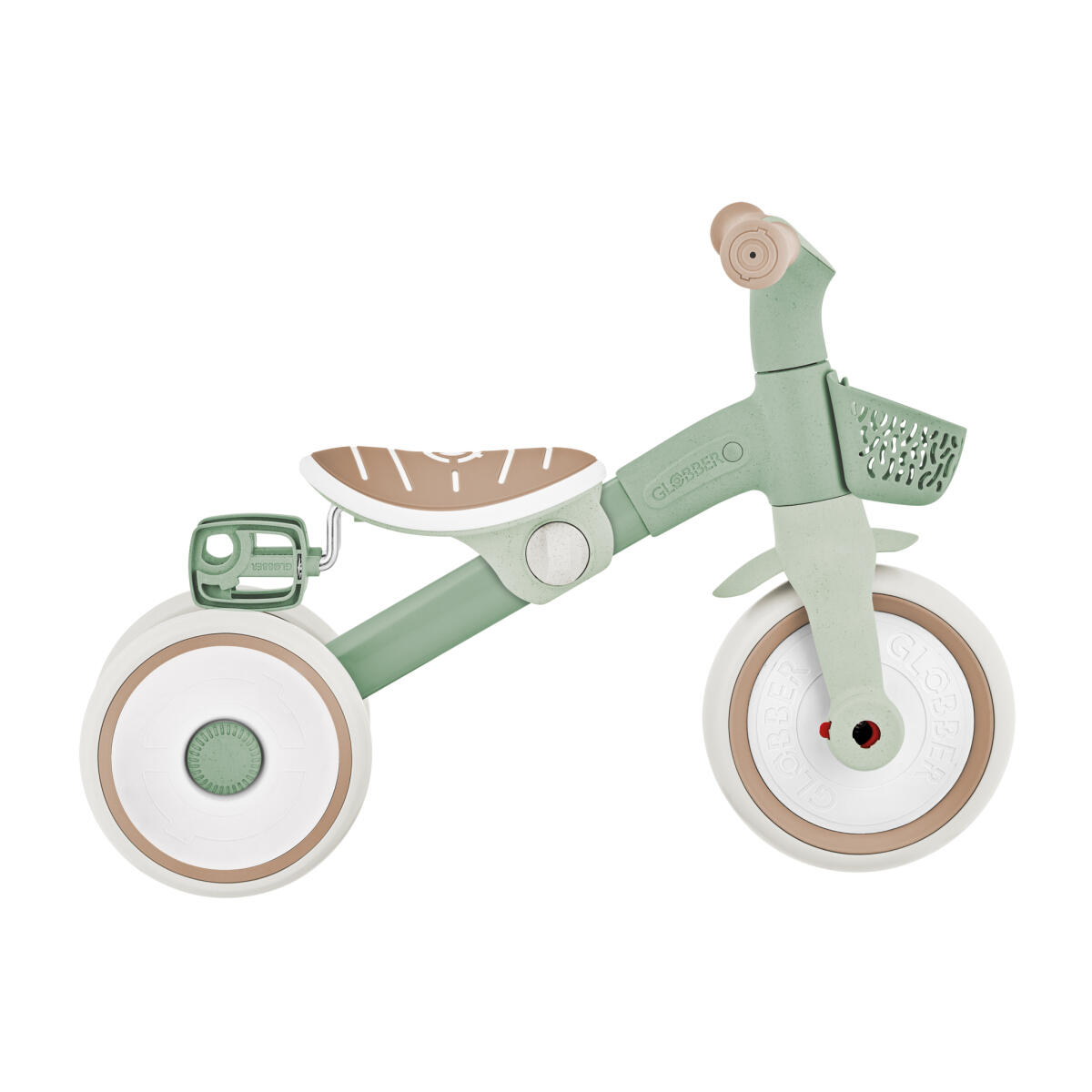 Tricycle LEARNING 2 EN 1 PLUS ECO - Vert Sauge 4/7