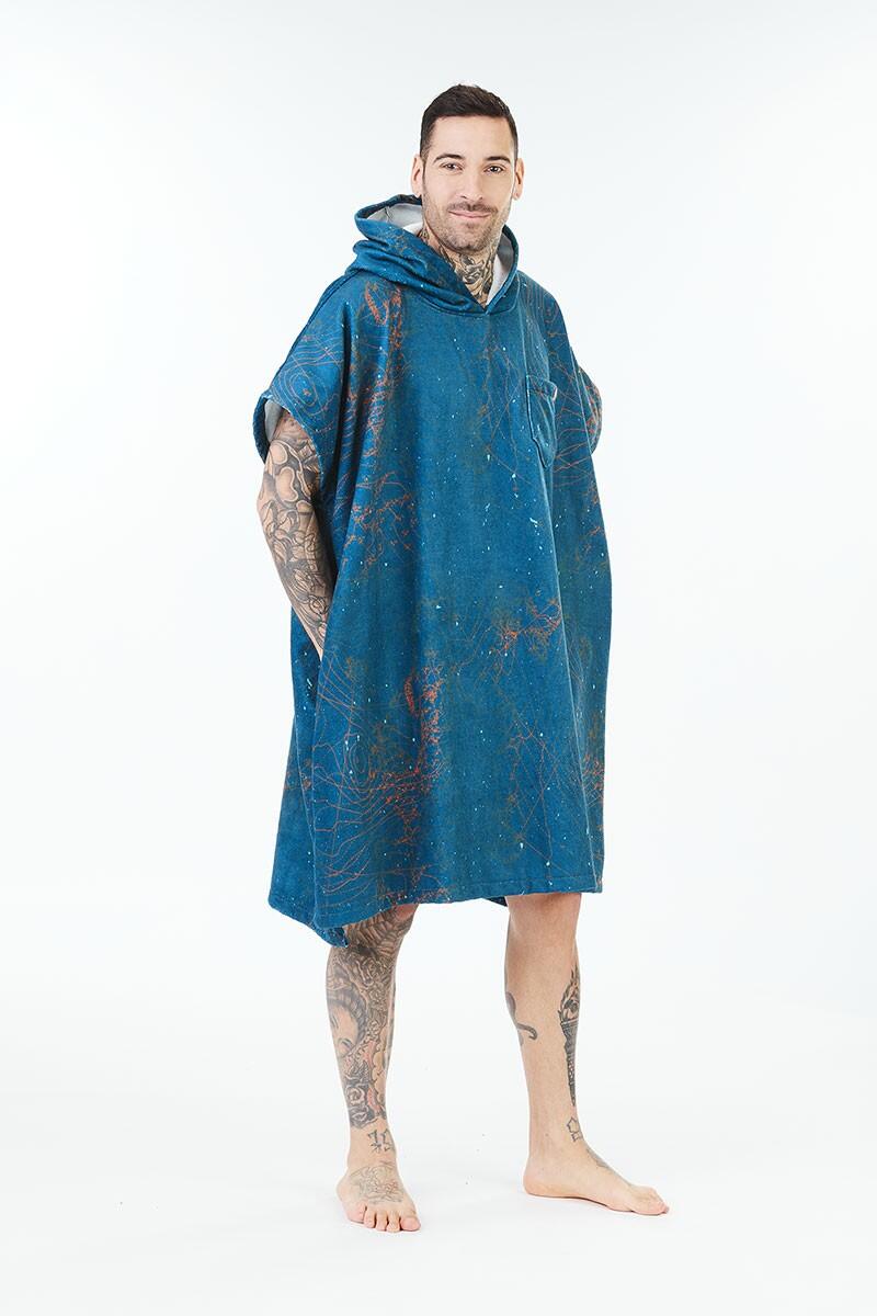 AFTER ESSENTIALS Poncho surf Adulto - Pressure - Deep Blue