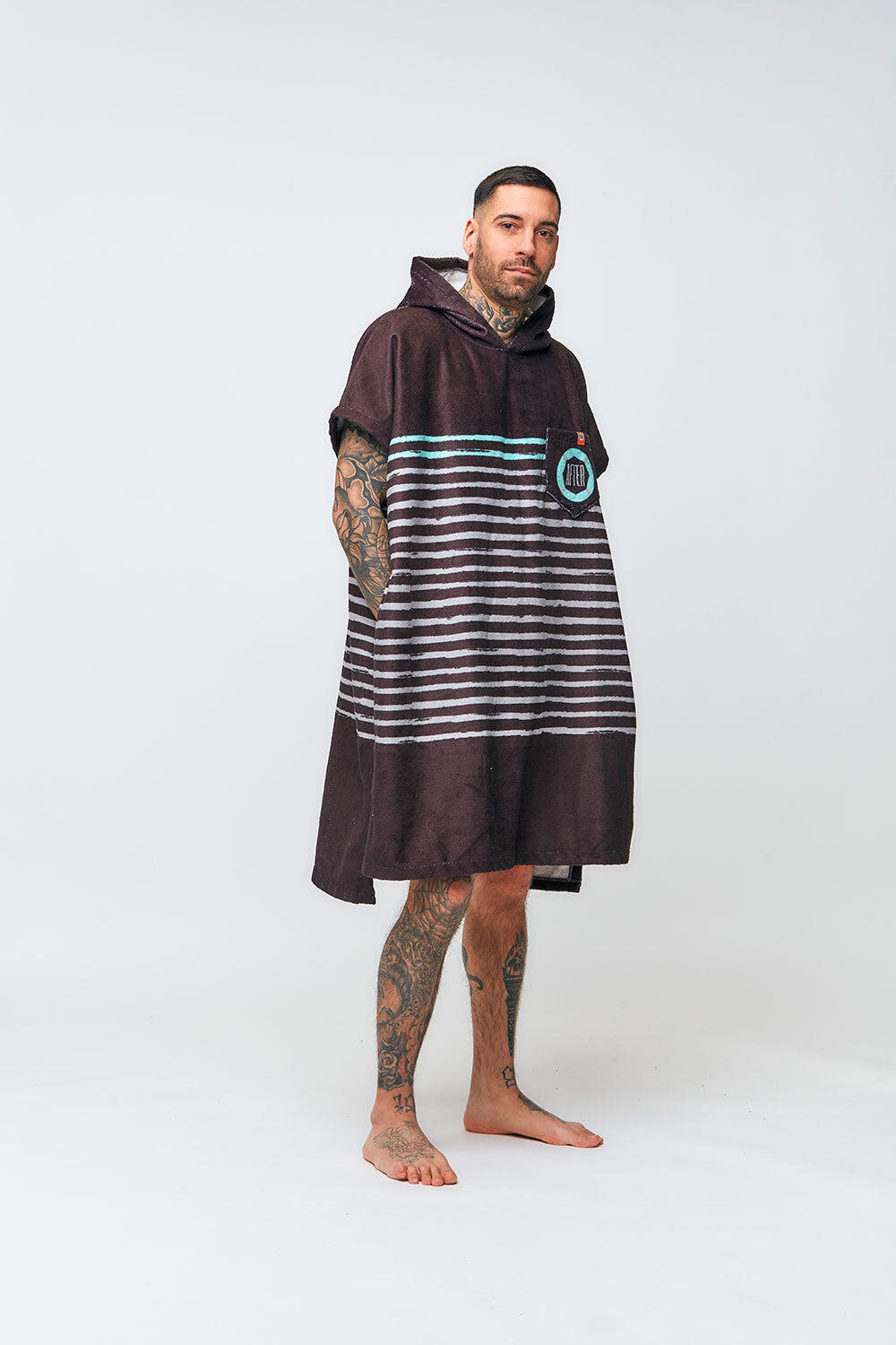 Poncho Surf Adulto - Sailor Stripes - Black 4/4