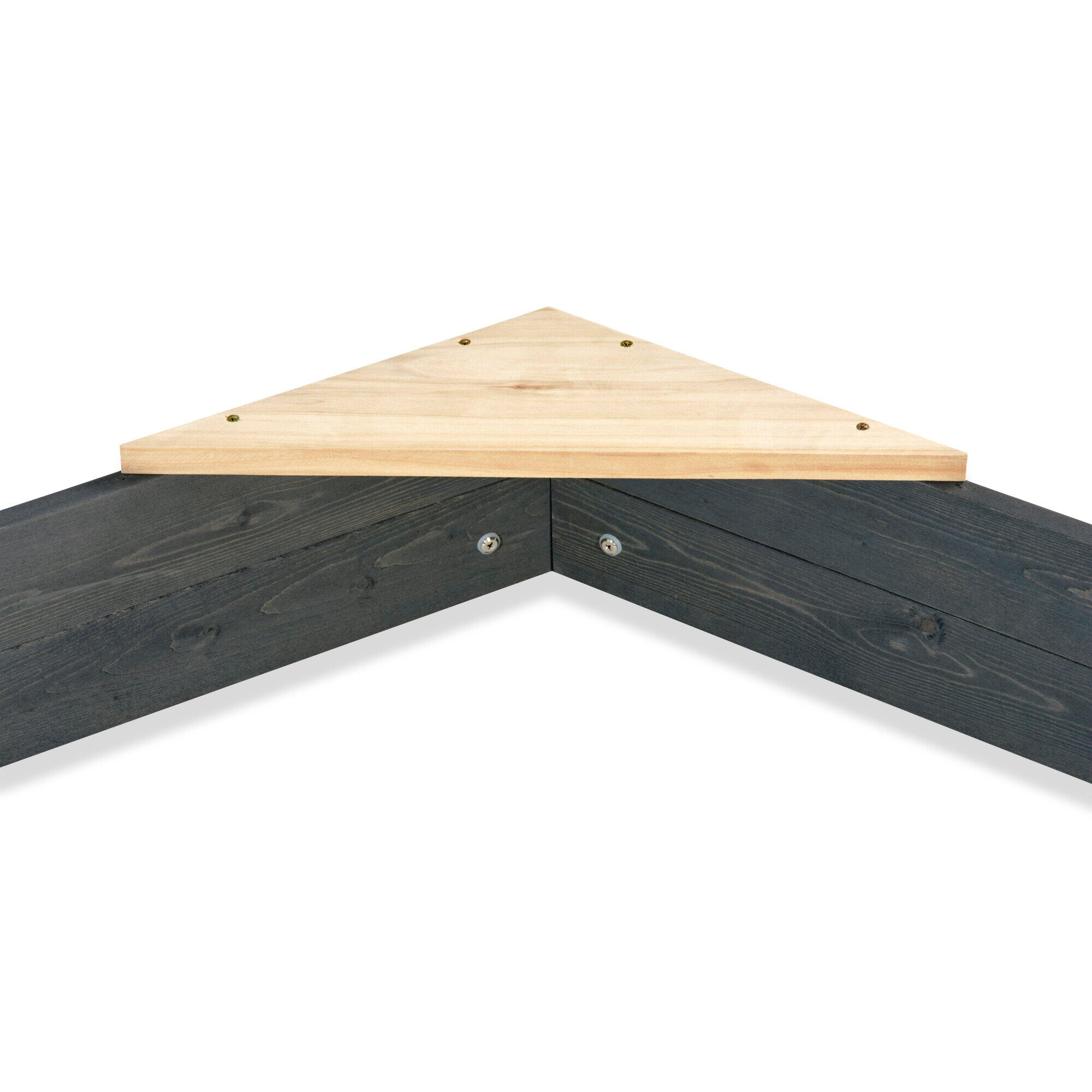 Aksent Holzsandkasten sechseckig 160x140cm 2/7