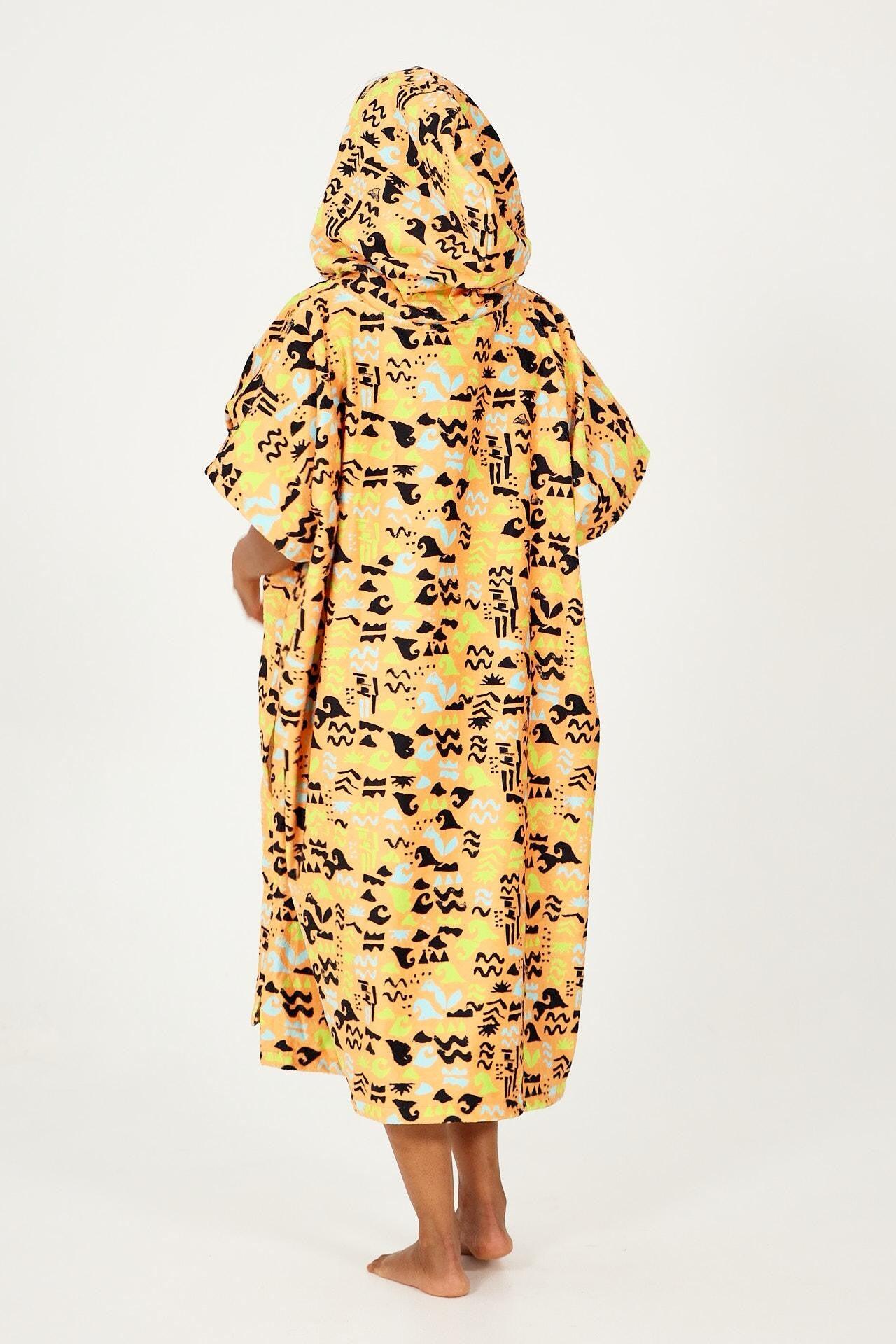 Poncho Surf Adulto - Stamps - Tangerine 2/4