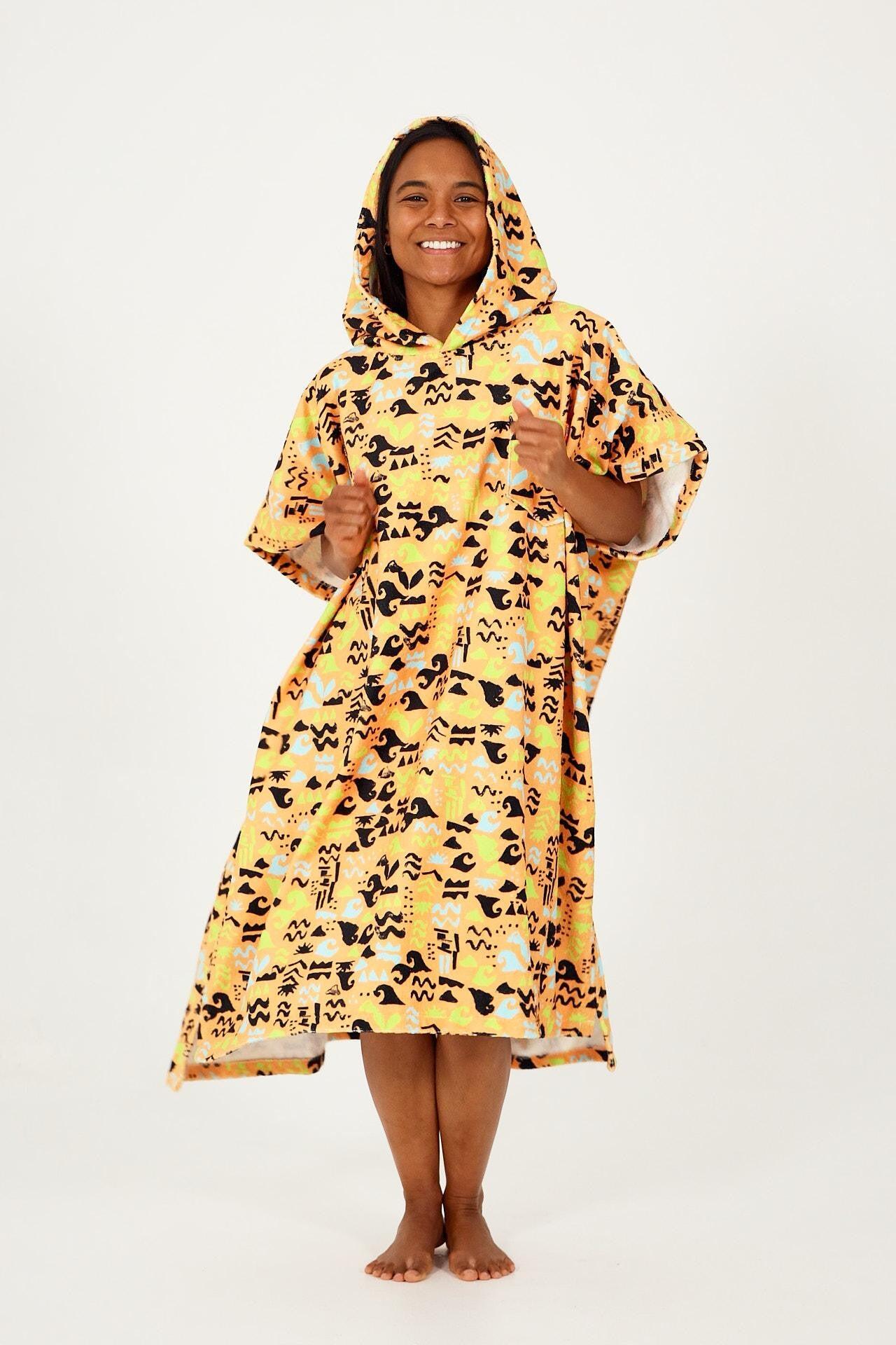 AFTER ESSENTIALS Poncho surf Adulto - Stamps - Tangerine