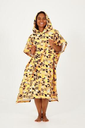 Surf Poncho Erwachsener - Stamps – Tangerine